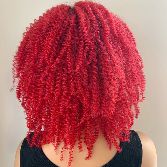 Ombre Red “Put On & Go” Synthetic Fiber Wig for Events/Gaming…♥️ - Picture 8 of 8